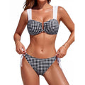 BMJL Bikini Sets for Women Gingham Two Piece Swimsuits U Wire Tie Back Swim Suits 2026 #Swimweek #Summervibes